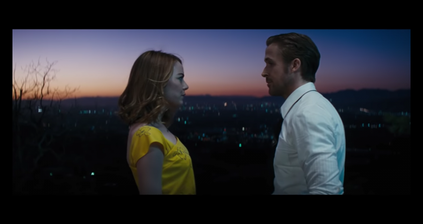 Kadr z filmu "La La Land" w reżyserii Damiena Chazellea, źródło grafiki trailer filmu, dystrybucja Lionsgate