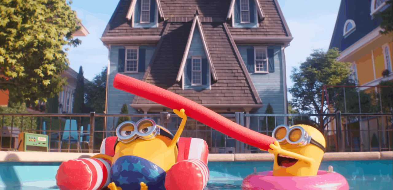 Kadr z filmu "Gru i Minionki pod przykrywką" (Despicable Me 4)