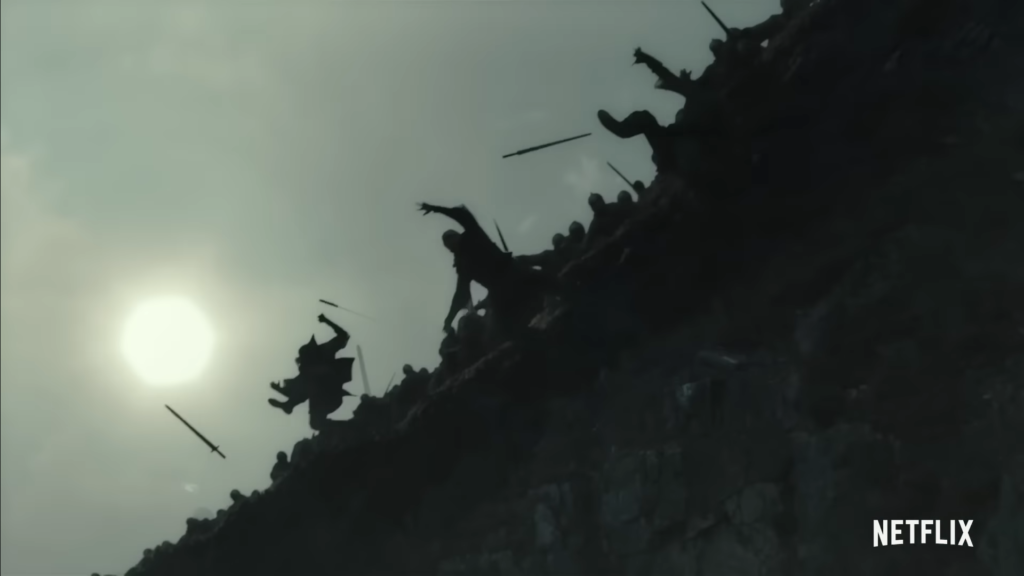 Kadr z serialu produkcji Brytyjskiej "Ostatnie królestwo / The Last Kingdom"